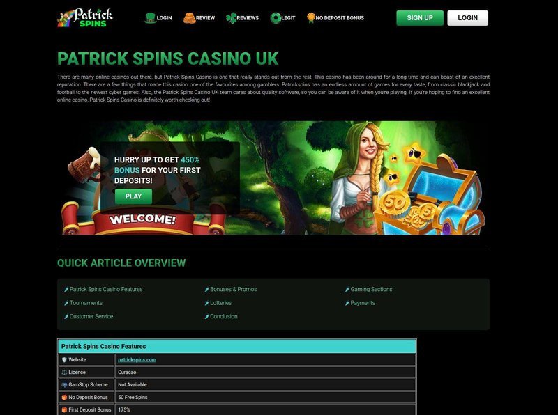 Patrick spins login - What Is Patrick Spins Casino? Patrick spins login - What Is Patrick Spins Casino?